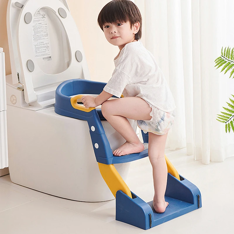 Baby Potty Toilet Training Seat Multifunctional Household Foldable Foot Stool Baby Toilet Training Ladder For Kids