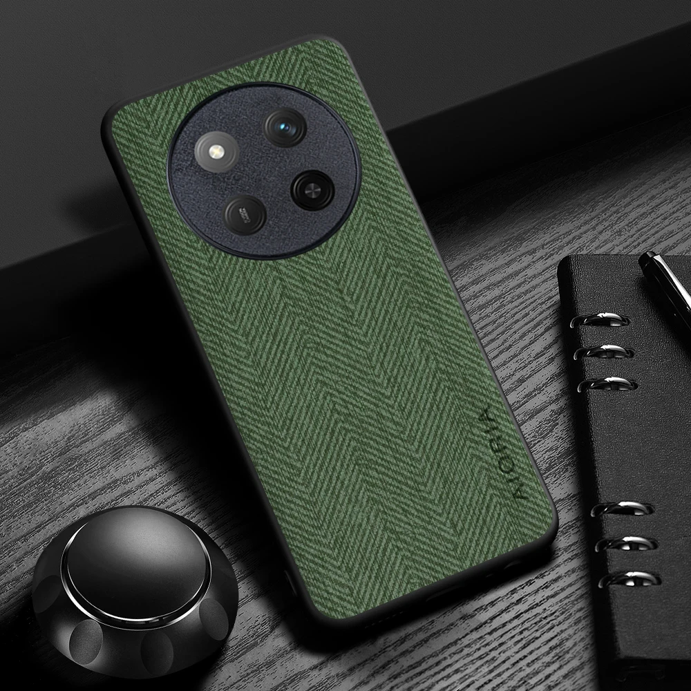 Elegant Leather Wood Grain Cover - Simple, Lightweight & Durable Case