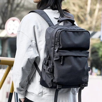 Zaino da viaggio espandibile per zaino da uomo MOYYI con tasca nascosta Tessuto Oxford impermeabile da 15 litri per viaggi d'affari in campeggio 1