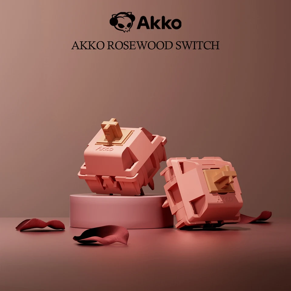 Akko ローズウッド スイッチ 5 ピン 40gf リニア スイッチ 工場潤滑