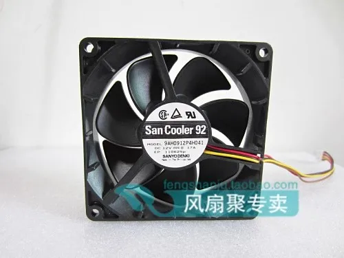 

Бесплатная доставка, новый бесшумный вентилятор Sanyo 9 см 9225 12V0.17A 9AH0912P4H041 с 4-контактным шариком