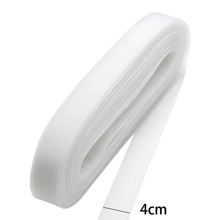 Horsehair Braid for Sewing and Crafting - Stiff Polyester Ribbon for Wedding Decor, Hats, and Fascinators