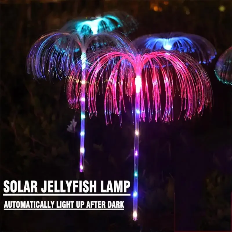 Solar Jellyfish Light Outdoor Waterproof Flowers Garden Lamp 7 Color Changing Landscape Yard Patio Pathway Christmas Sun Light 4