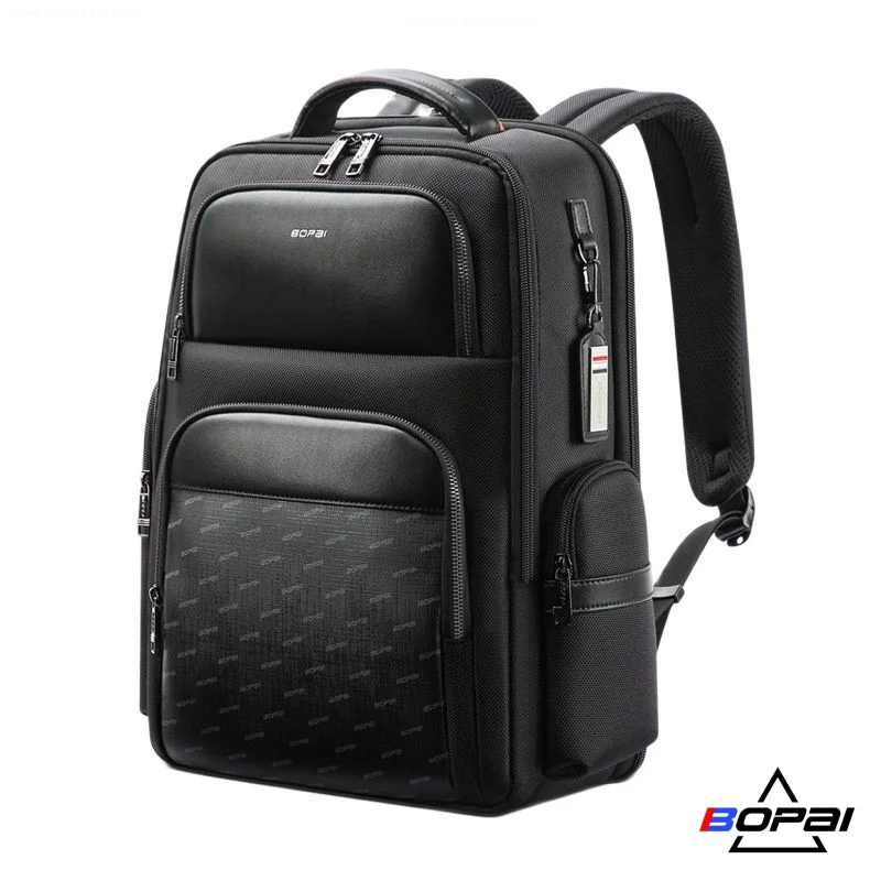 BOPAI Men Luxury Business Backpack Large Capacity Business Travel
