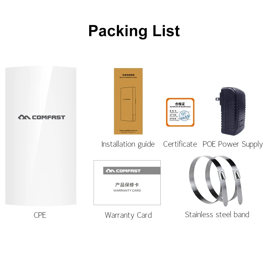 Outdoor Cpe Wireless Wi-fi Router Wds Range Extender Repetidor para Câmera ip Ponto de Acesso 300mbps 2.4ghz Cf-e130nv2 - Imagem 4