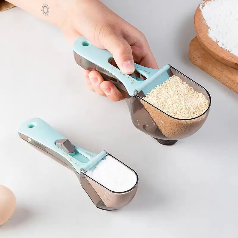 Adjustable Measuring Cups & Spoons For Dry & Liquid Ingredients Adjustable measuring spoon set Kitchen Tools 2pcs