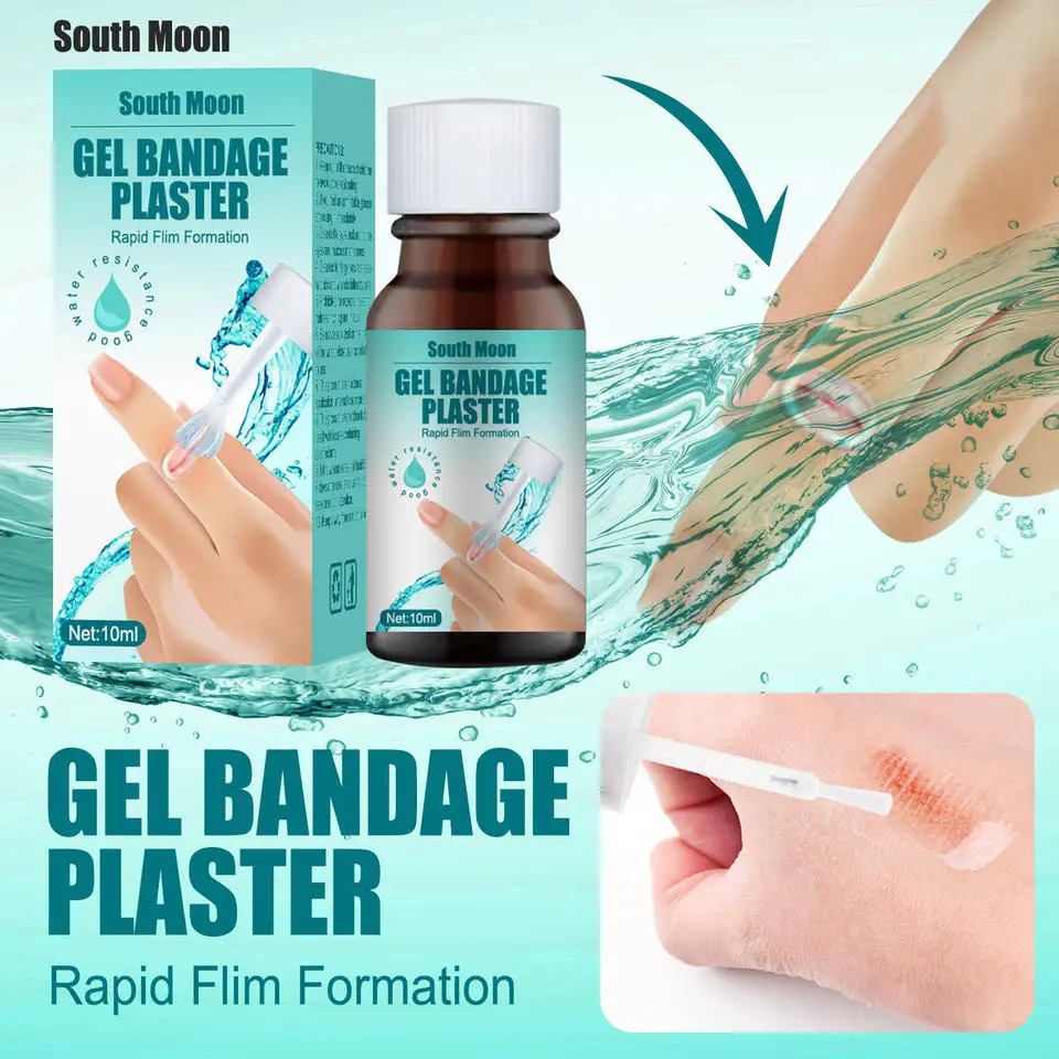Liquid Bandage Spray Gel wound dressing liquid skin bandage breathable transparent waterproof gel bottle
