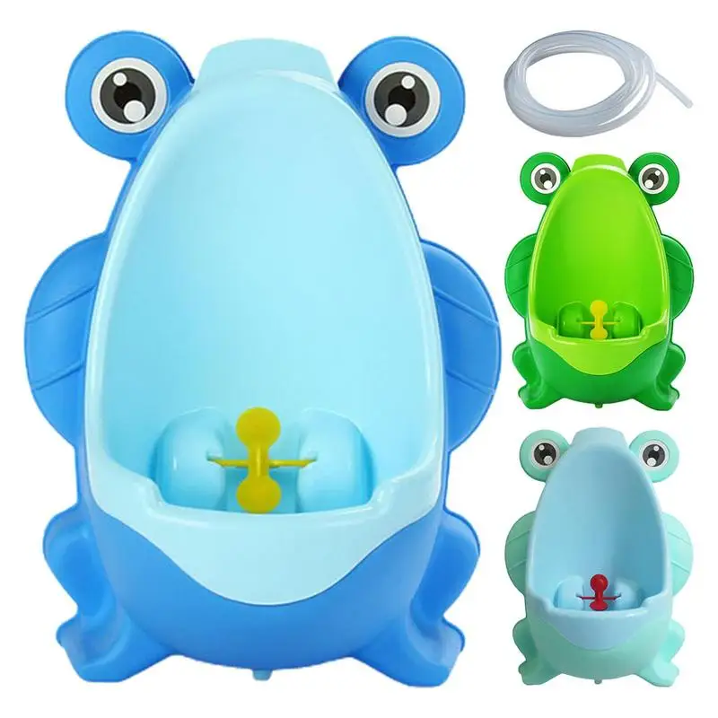 

Toddler Boy Cute Frog Potty Training Urinal Standing Trainer Frog Pee Urinal Potty Training with Funny Aiming Target For Boys