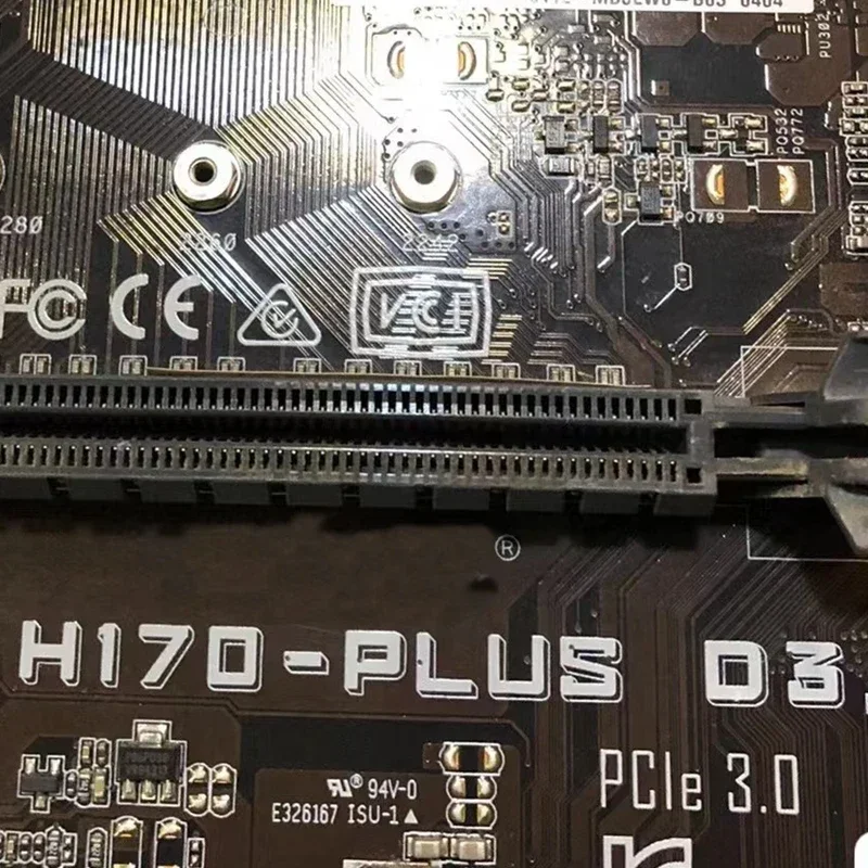 For H170-PLUS D3 Motherboard 64GB M.2 DVI VGA HDMI PCI-E3.0 2*PCI LGA 1151 DDR3 ATX H170 Mainboard 100% Tested Fully Work 2 S2846379be3424c3bbffecbc105bef27bp