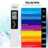 3in1 Water Quality Detection Pen Household Drinking Water Purity EC Meter High Accuracy TDS Meter 0-9990ppm Digital Water Tester 5