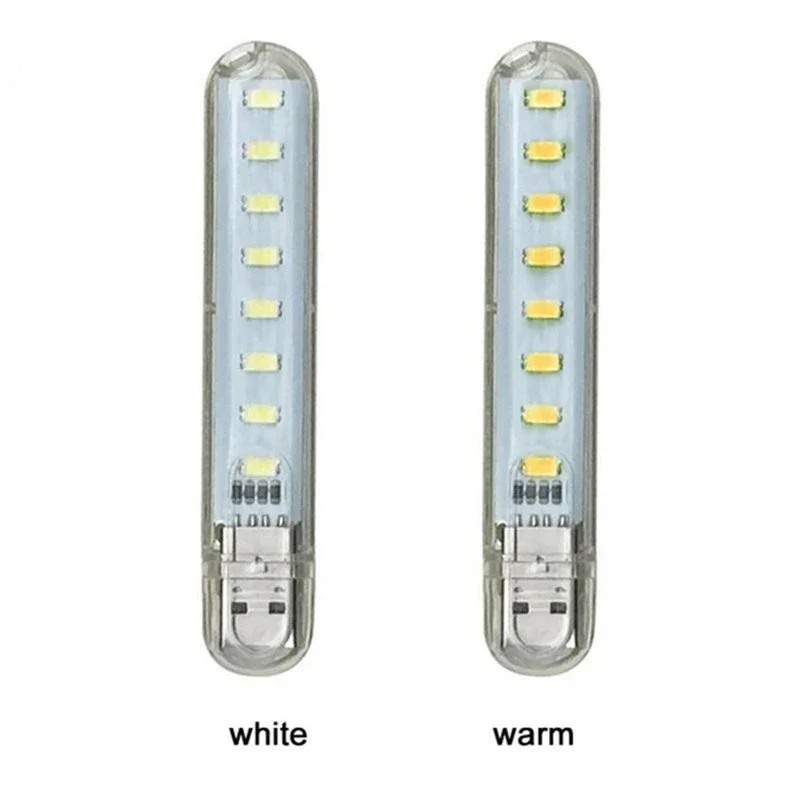 Portable 8/24 LEDs Reading Lights USB LED Night Light Mini LED Book Lamp 2PCS for Power Bank Laptop Camping Reading Lighting led light night light book light mini led light
