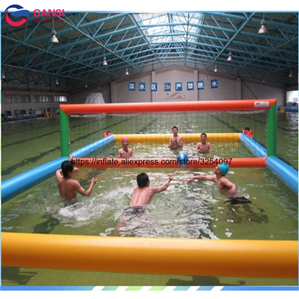 Grande Campo Di Pallavolo Gonfiabile Della Piscina/Campo Gonfiabile Di Pallavolo Dell'Acqua/Campo Da Tennis Gonfiabile Per I Giochi Di Sport