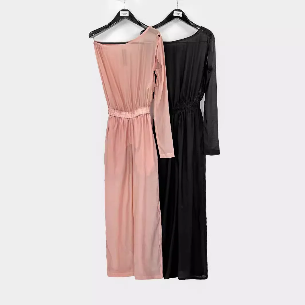 

Women's Dresses One-shoulder Design Rick Skirts for Women Cotton Pullover O-neck Ankle-length Women's Clothing