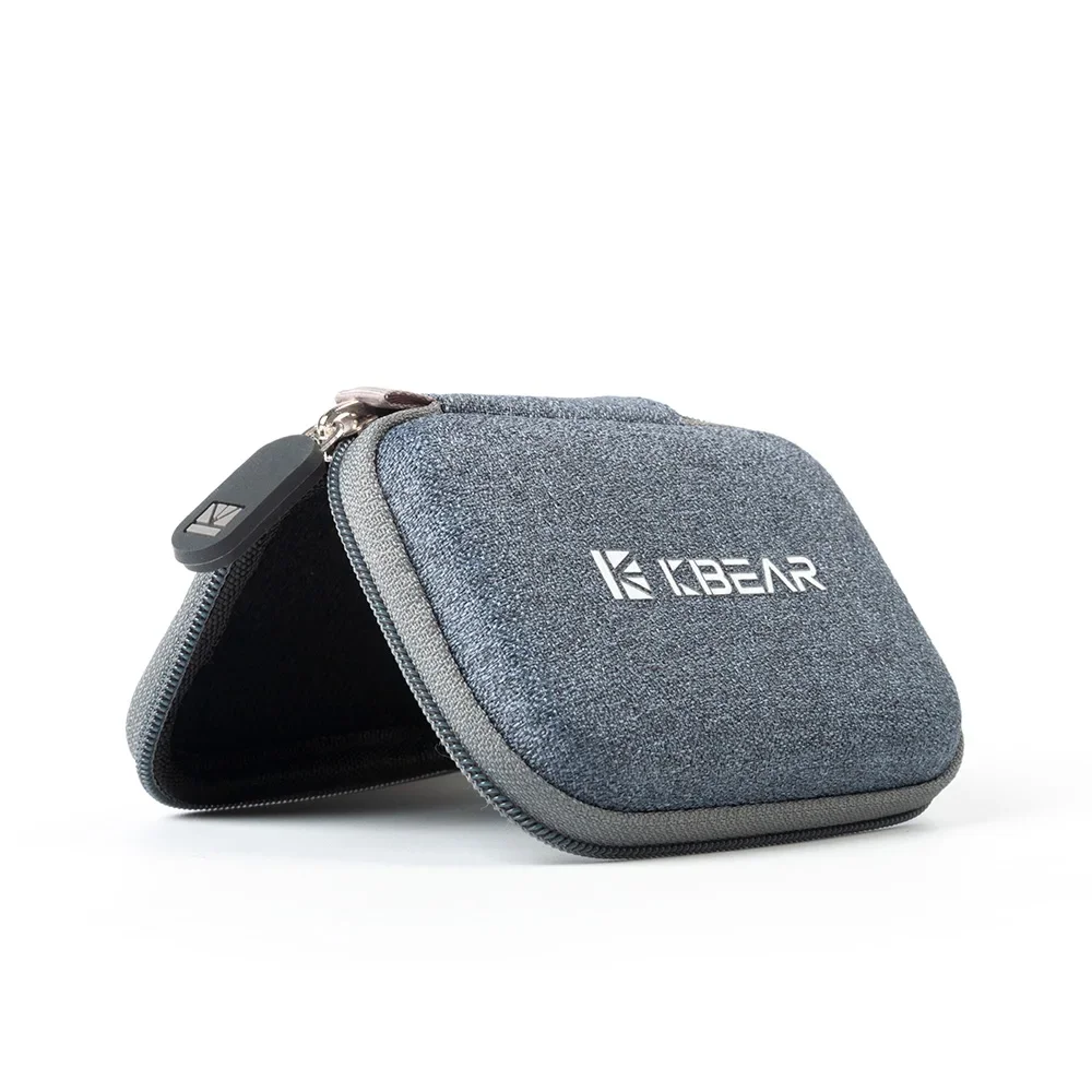 KBEAR High-End Fabric Earphone Case for Portable Earbuds Storage