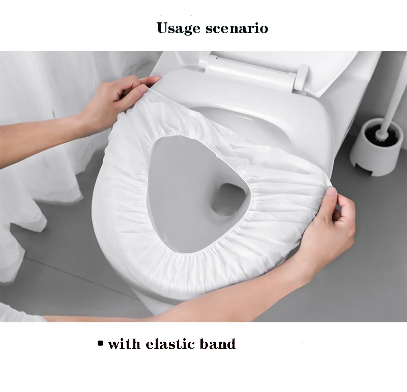 Description Picture 2 of itemTravel Disposable Toilet Seat Covers Mat Pad Travel Camping Bathroom Accessories Safety Independent Pack Toilet Seat Covers