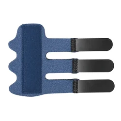 Ergonomic Finger Support Splint with Adjustable Strap - Comfortable Hand Protection & Stabilization (Dark blue)