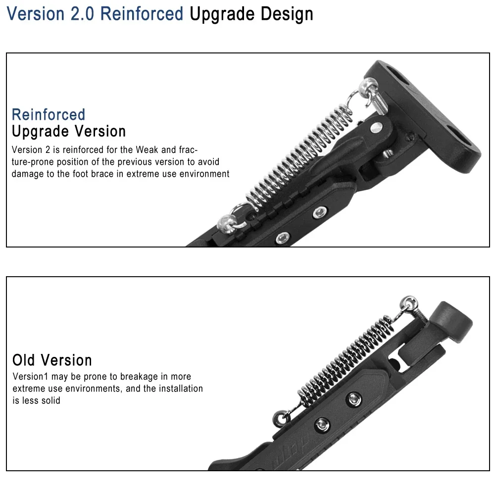Description Picture 3 of itemAdjustable Aluminum Kickstand E-Scooter Side Parking Foot Support Replacement Parts For Iconic Brand Mi3 M365 1S Pro Pro2 Kickscooter