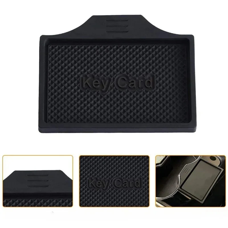 

Center Control Key Card Mat for Tesla Model 3 Y S X Car Anti-Slip Holder Limit Soft Silicone Pad Protector Cover Car Accessories