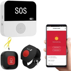 Enhanced SOS Caregiver Pager: Wireless Emergency Alert System (Host And 1sos 1watch)