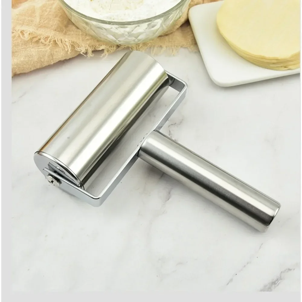 Stainless Steel Dough Roller Two-sided kitchen Nonstick Rolling Pin Home Baking Tools For Fondant Pie Crust Cookie Pastry Pizza