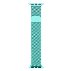 Elegant Milanese Loop Stainless Steel Watch Band Bracelet Strap - 42mm - 44mm - 45mm - 49mm (7 Soft blue)