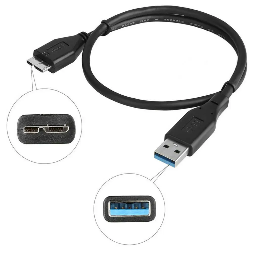 모바일 하드 디스크 하드 드라이브 HDD 케이블 데이터 전송 HDD 데이터 와이어 데이터 동기화 케이블 코드 마이크로 B USB 3.0 케이블 하드 드라이브 케이블