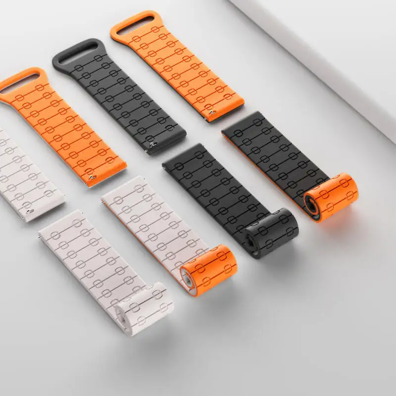 Magnetic Silicone Strap – 22mm Adjustable Wristband Bracelet