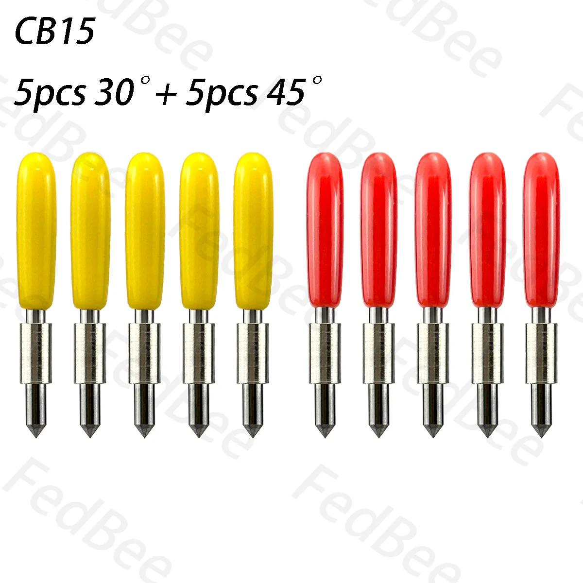 5 Pz 30 ° + 5 Pz 45 ° Per 1.5Mm Cb15 Blade Silhouette Cameo 3 2 1 Ritratto 2 1 Curio Graphtec Cb15U