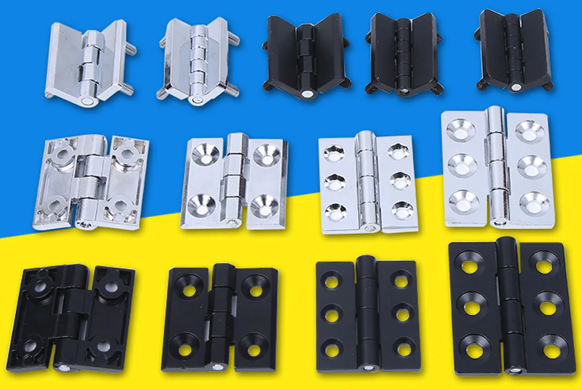 Heavy Duty Thickened Chrome Zinc Alloy Hinge Aluminum Distribution Box Electrical Cabinet Door Hinge Machine Industrial stainless steel hinges door hinges