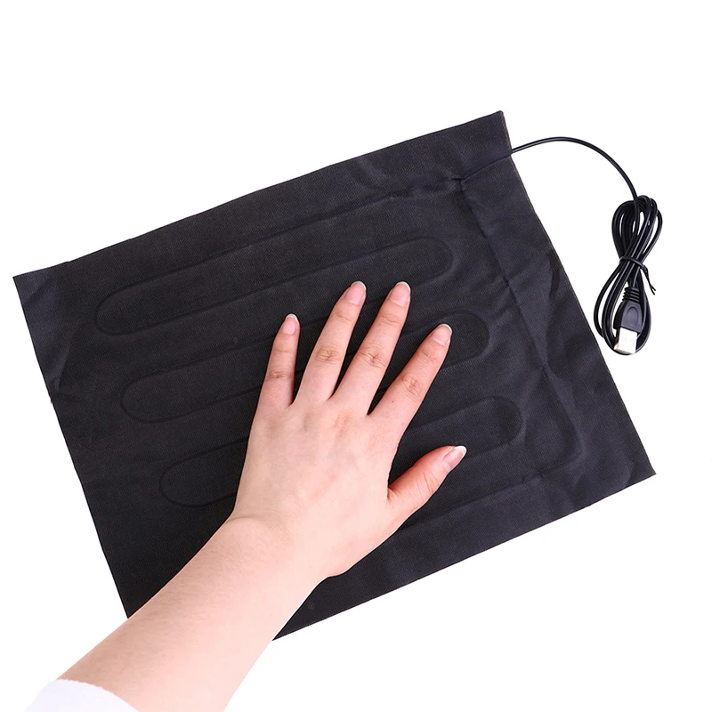 1/2pcs Carbon Fiber Heating Pad Hand Warmer USB Heating Film Electric Winter Infrared Fever Heat Mat 5V 24*30cm