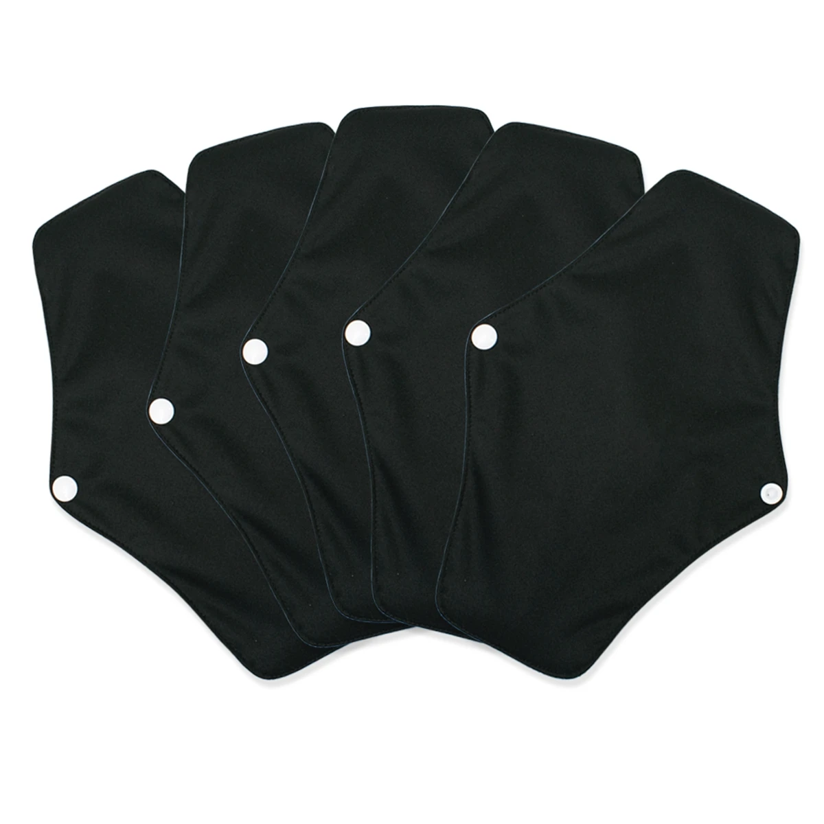 5 יחידות מגבונים חודשיים ניתנים לשימוש מחדש לגזרות חודשיות לנשים תחתוניות ניתן לשטוף מגבונים סניטריים היגיינה יומית מגבות אישיות בריאות