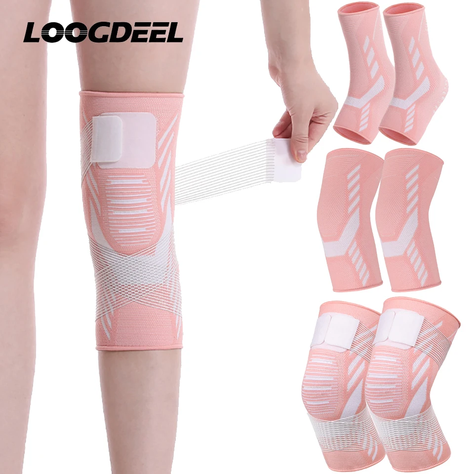 

1Pair Knee Pads Compression Sleeves Joint Pain Arthritis Relief Running Volleyball Fitness Elastic Elbow Ankle Support Protector