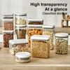 UFORU Press type sealed jar Kitchen grain storage box Food grade spices dry goods moisture-proof plastic storage jar 5