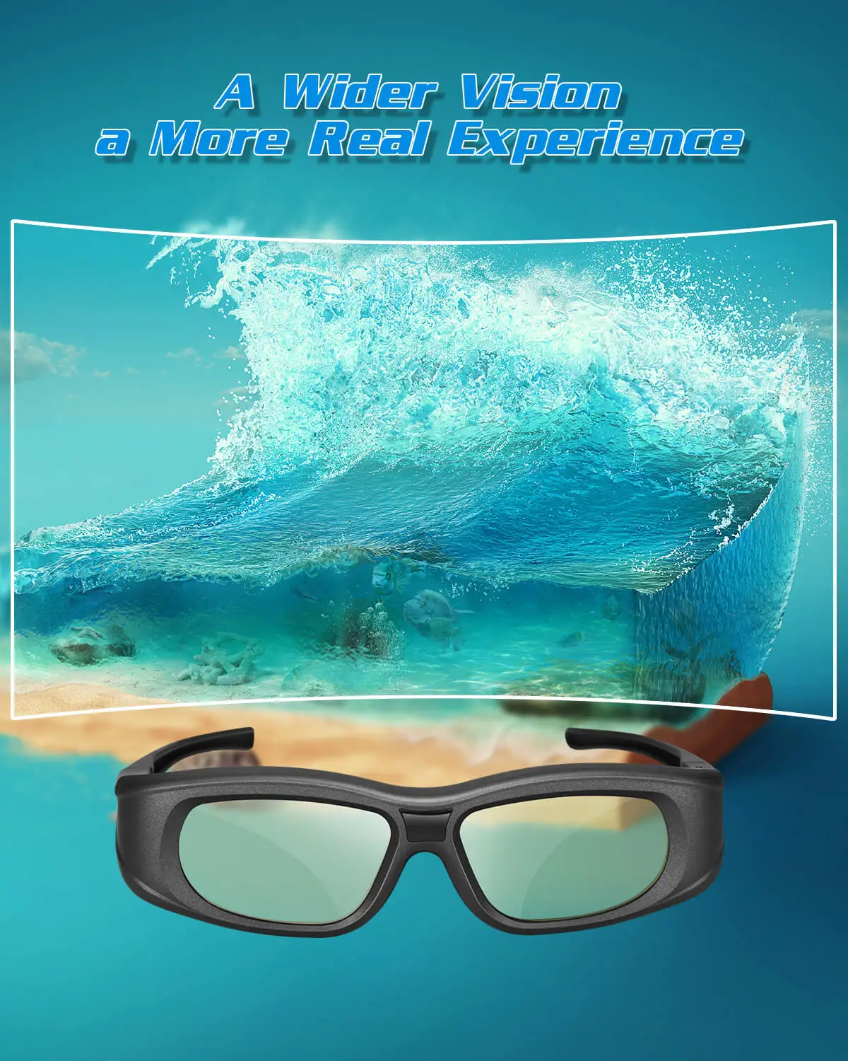 Pack Sony 2 Paires De Lunettes 3D + Émetteur - Ouvert Mais Jamais Utilisé