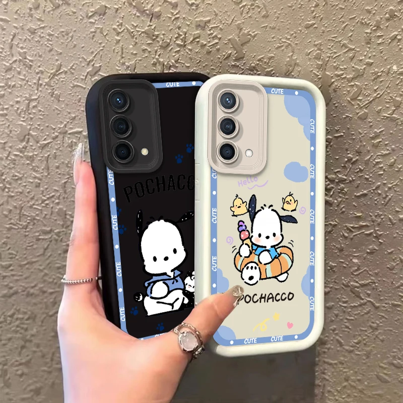 Cute Pochacco Kuromi Per Reno X5 X3 10 8T 7Z 6 5 Pro Plus Pro 4G 5G Eye Ladder Phone Case