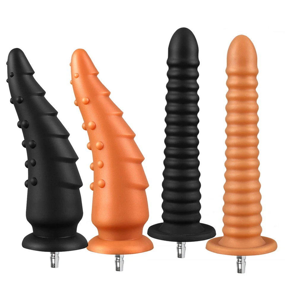 Sex Machine Dildo Attachment for Vac-U-Lock Masturbation Machine Silicone Anal Plug Stimulation Erotic Adult Product