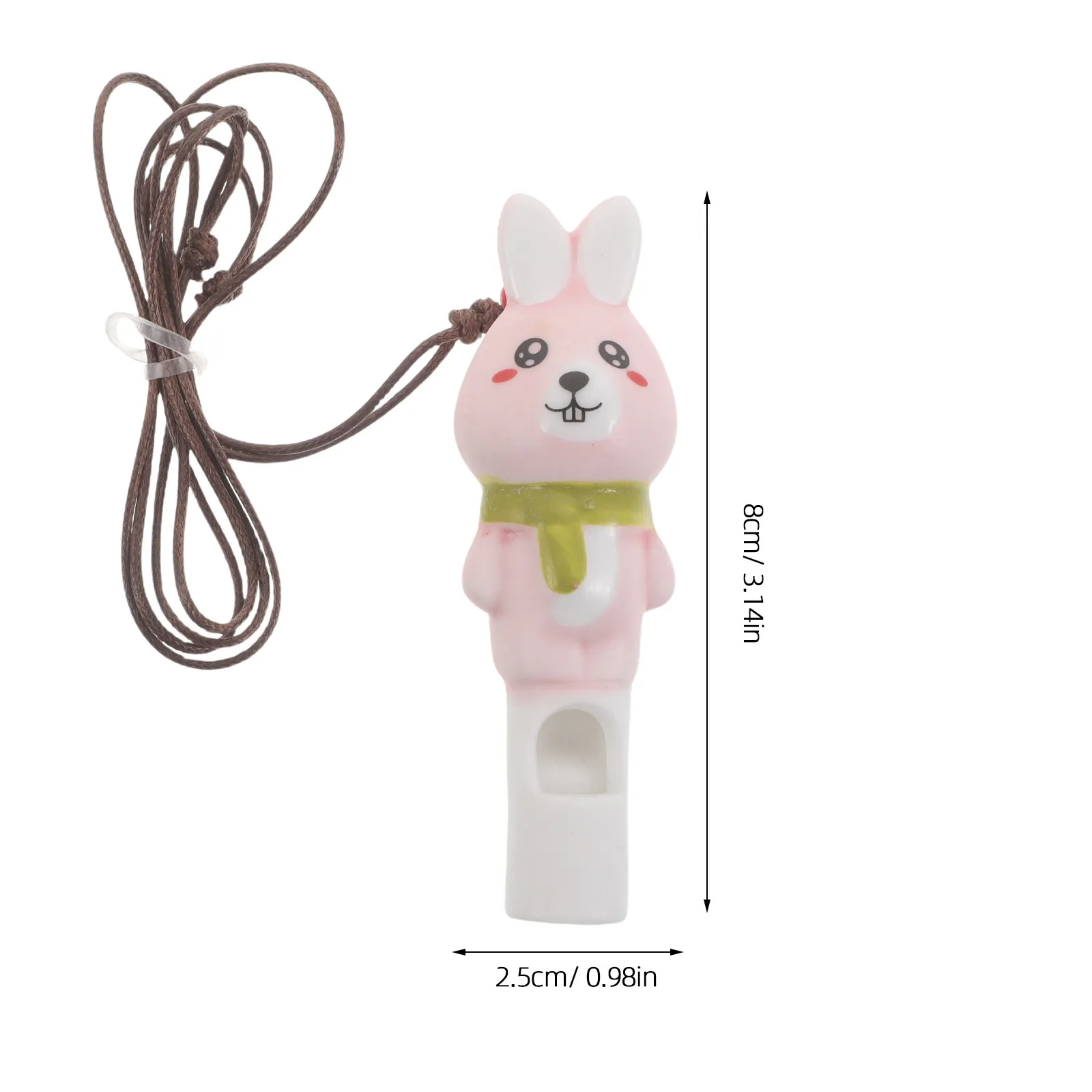3Pcs 세라믹 토끼 휘슬 펜던트 휴대용 귀여운 토끼 모양의 어린이 파티 호의 야외 캠핑 배낭 장식 참신함