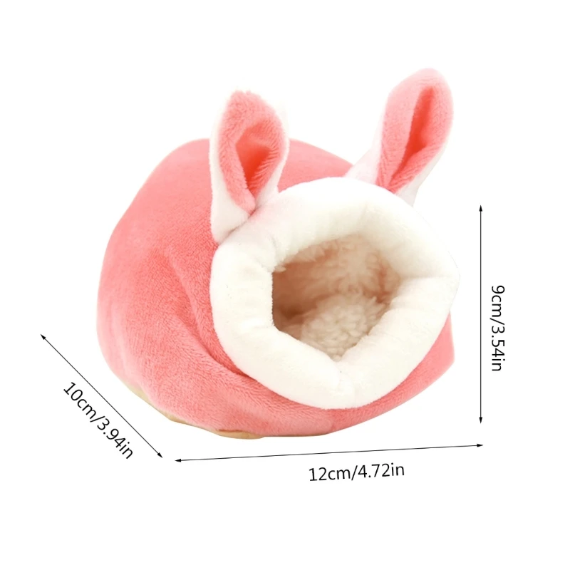 Hamster Nest Winter Warm Small Pet Cage Sleep Bed for Guinea Pigs Hedgehog Cage Accessories 4XFE 6