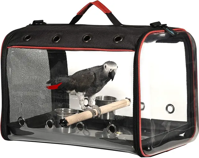 Colorday sac de transport d oiseaux l ger Cage de voyage pour oiseaux avec support sac