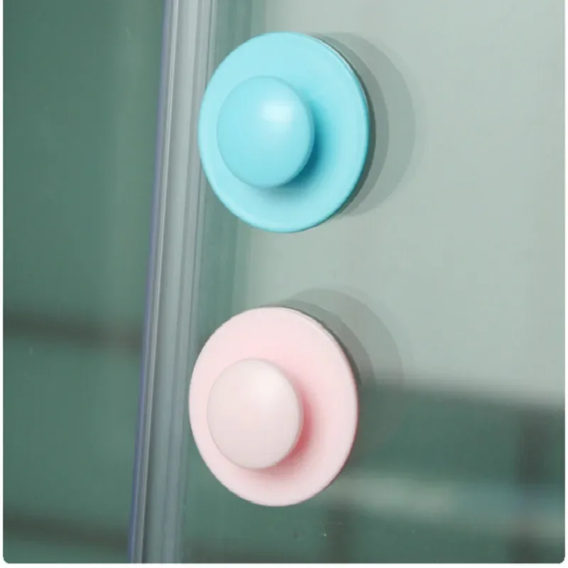 3pcs/set Baby Safety Double Self-adhesive Bath Door Handle Cabinet Knobs Furniture Handles Pull Cabinet Door Drawer Accessories