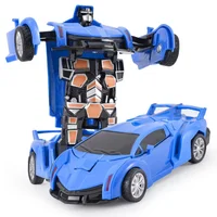Shape-Shifting Toy Car Inertial Impact One-Button Shape-Shifting Autobot Robot 4
