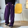 MICOCO K8063C Artistic temperament simple with thick loose high-waisted lean banana sweatpants 4