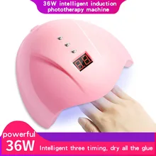 Nails Phototherapy Lamp Machine 36W Intelligent Induction Led/UV Small USB Nail Heating Lamp Dryer