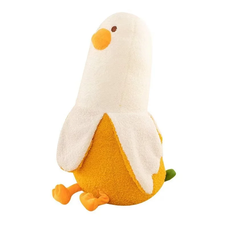 New 1pc 30cm Creative Banana Duck Plush Toys Pillow Soft Down Cotton Cartoon Sleeping Home Sofa Bed Decoration Girl Gifts