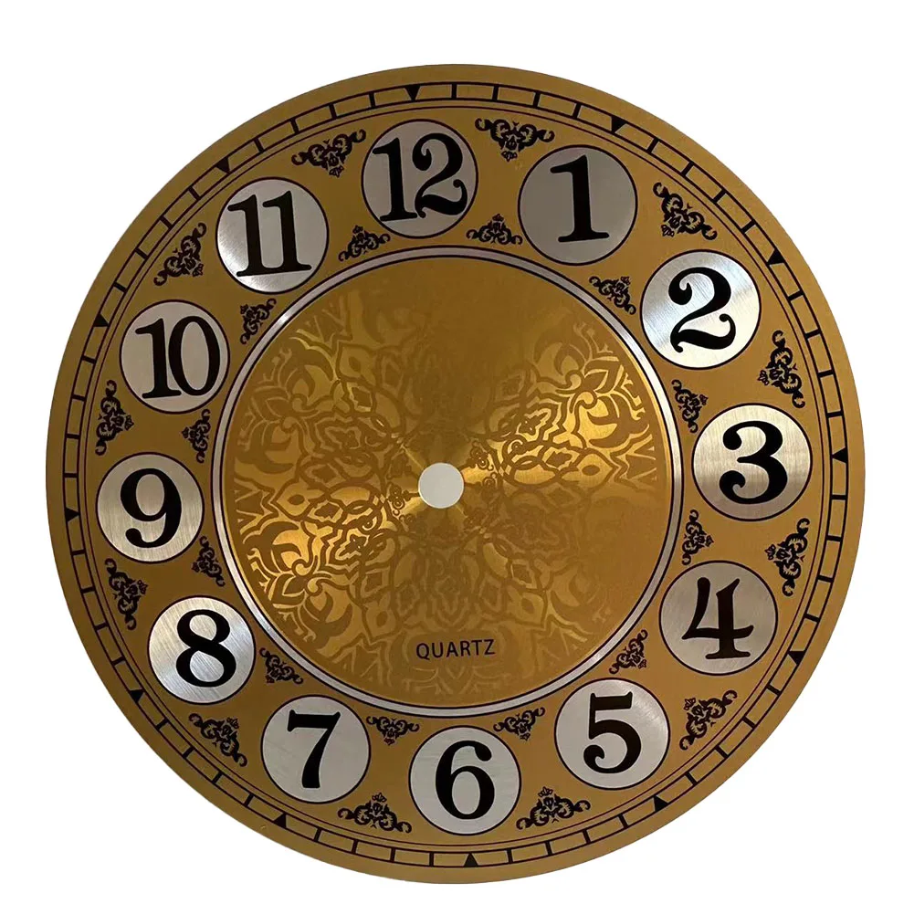 7 In Diameters 180mm DIY Quartz Wall Clock Dial Face Metal Design
