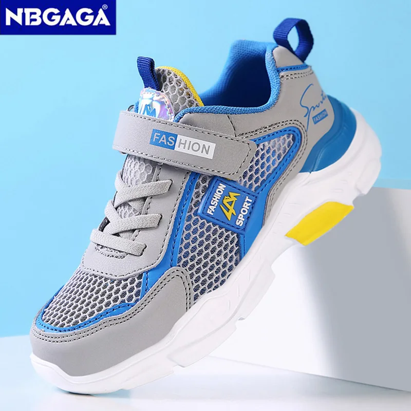 Summer Single Net Breathable Boys Sport Shoes Children Sneakers