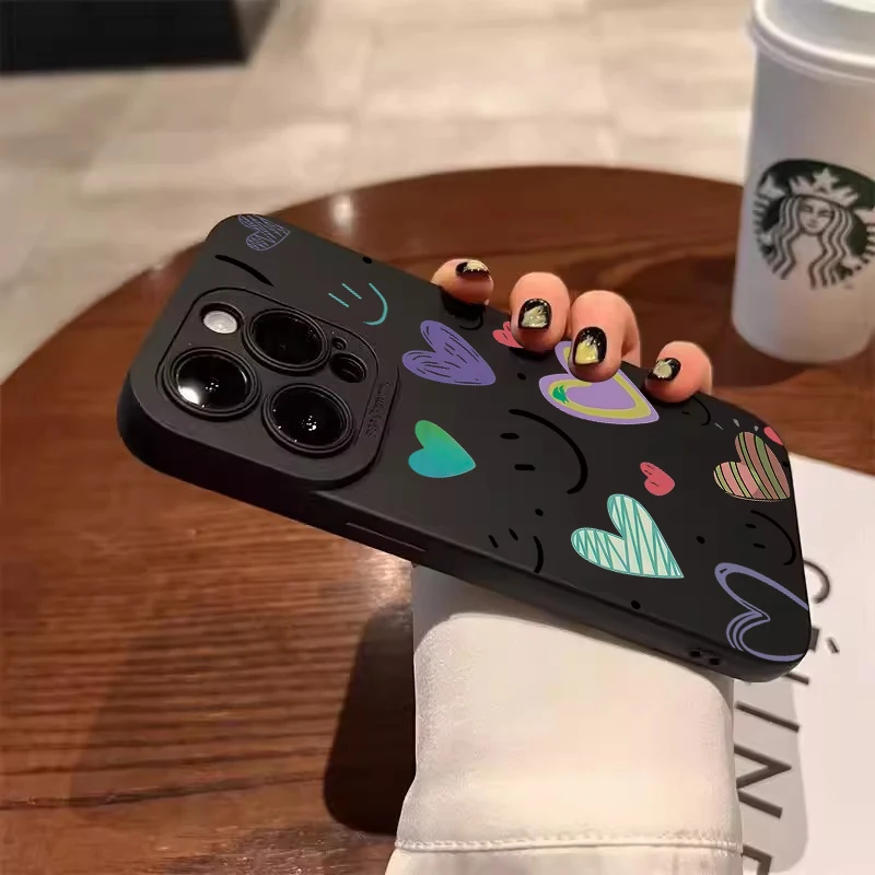 Love Happy Face Smile Protective Phone Case Cover