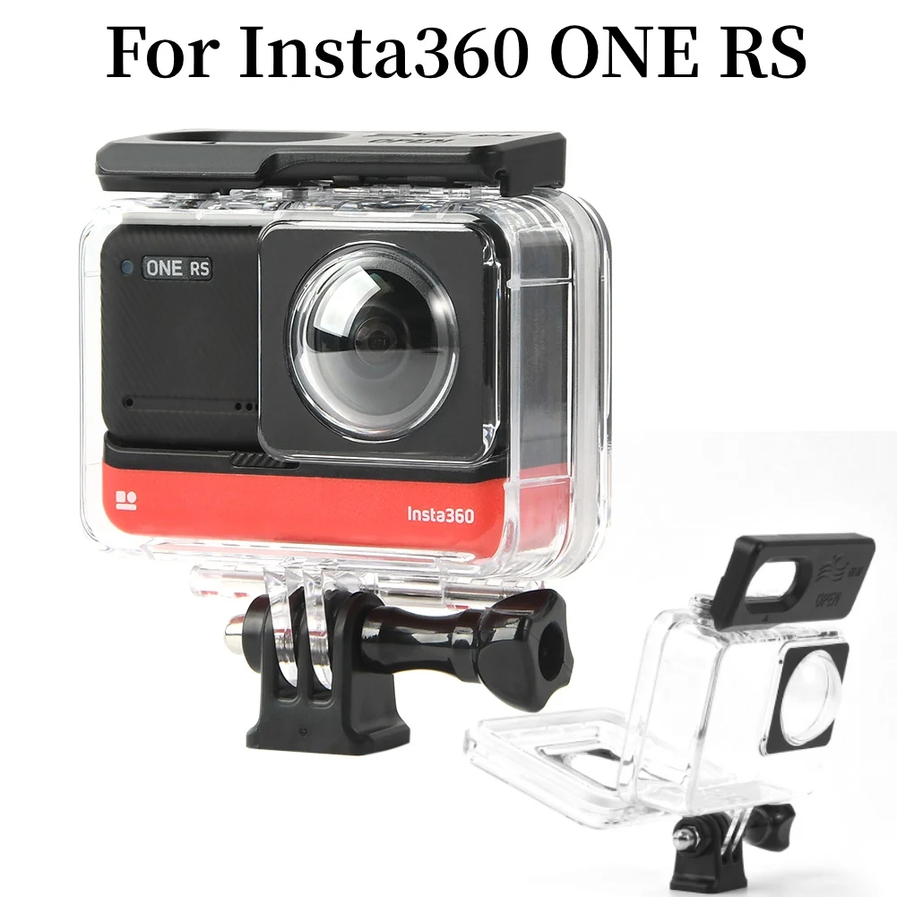 Insta360 ONE RS 방수 다이빙 케이스, Insta 360 4K 부스트 렌즈 방수 박스, 보호 쉘 커버 액세서리, 60m