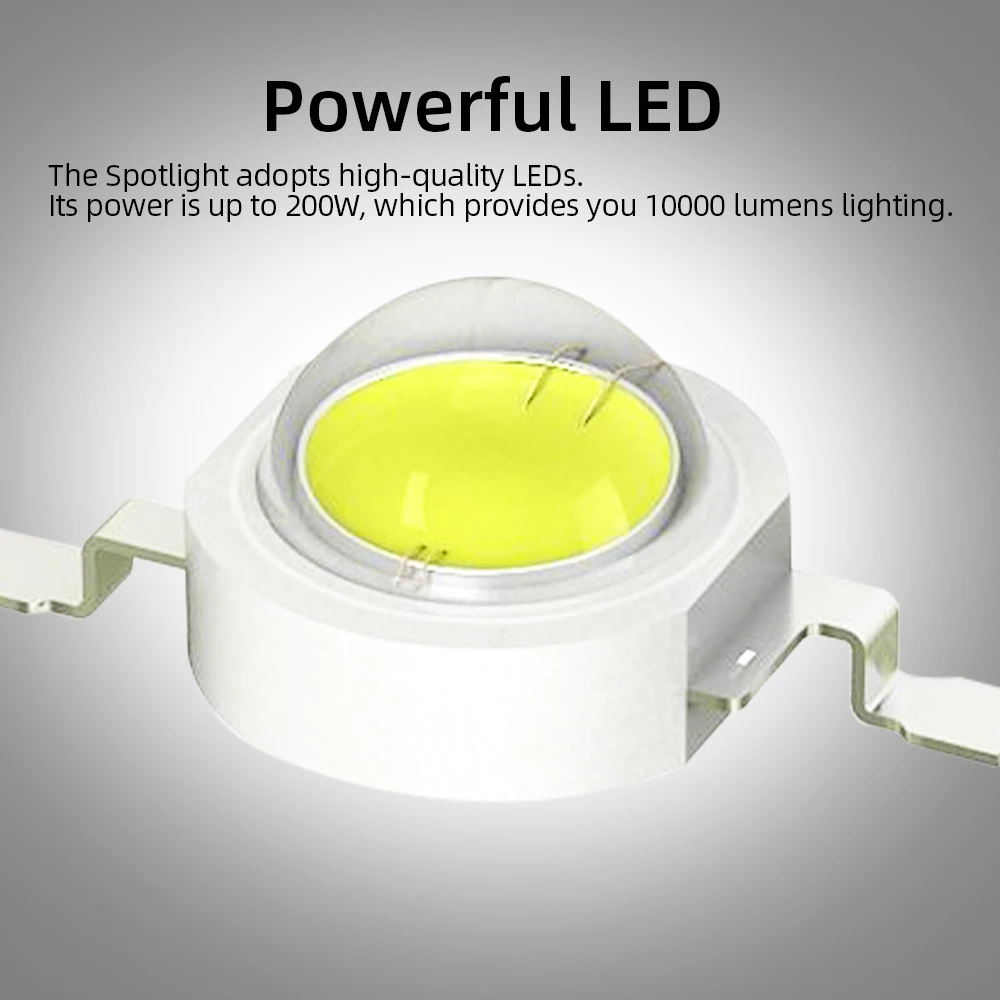 ضوء كشاف طويل المدى تلسكوب ، كشاف قوي ، مصباح يدوي...