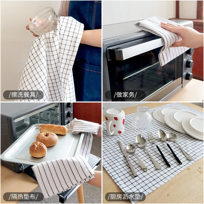 Strofinaccio da cucina a righe rosse: strofinaccio Moda 100% cotone